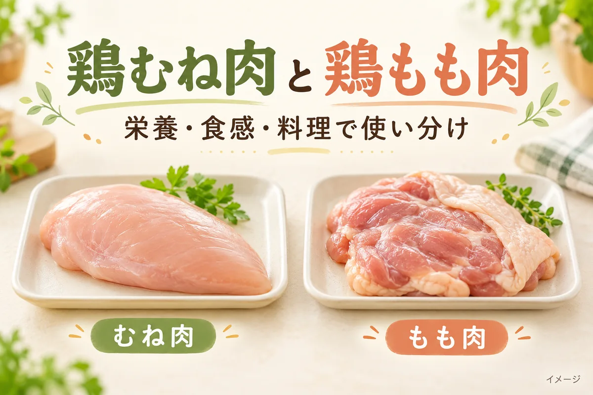 鶏むね肉と鶏もも肉の違いは？栄養・値段・料理での使い分け