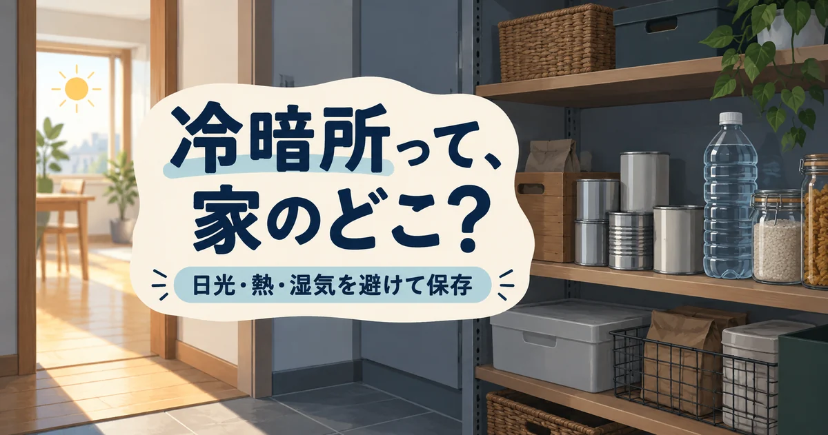 冷暗所とは家のどこ？冷蔵庫との違いと夏の保存場所の選び方