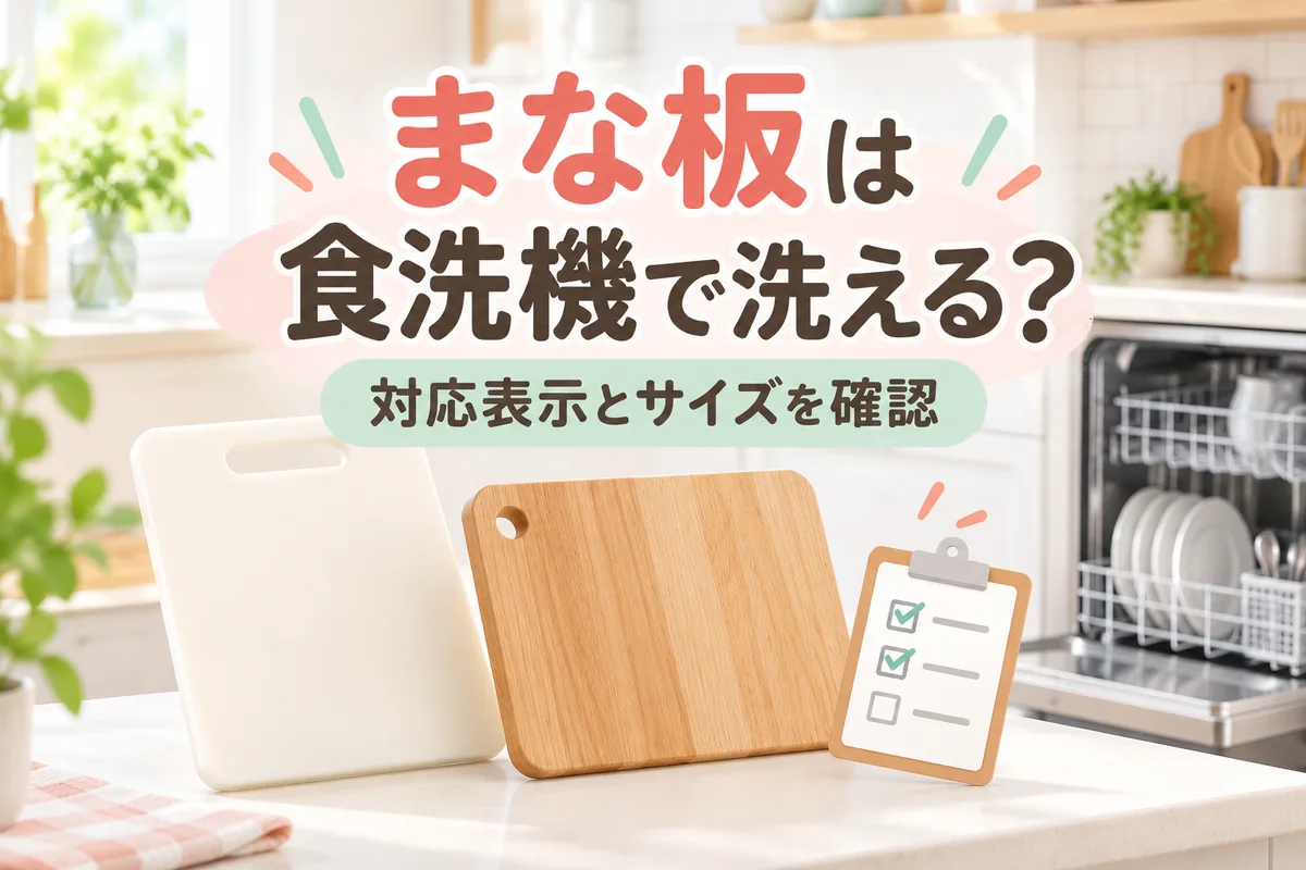 まな板は食洗機で洗える？木製・プラスチックの見分け方と選び方