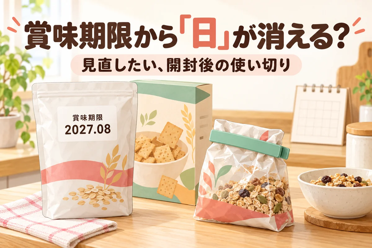 賞味期限から「日」が消える？長持ち食品で見直したい「開封後」