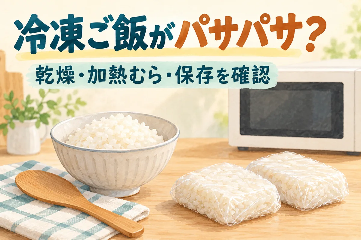 冷凍ご飯がパサパサになる原因は？温め直しと保存の見直し方