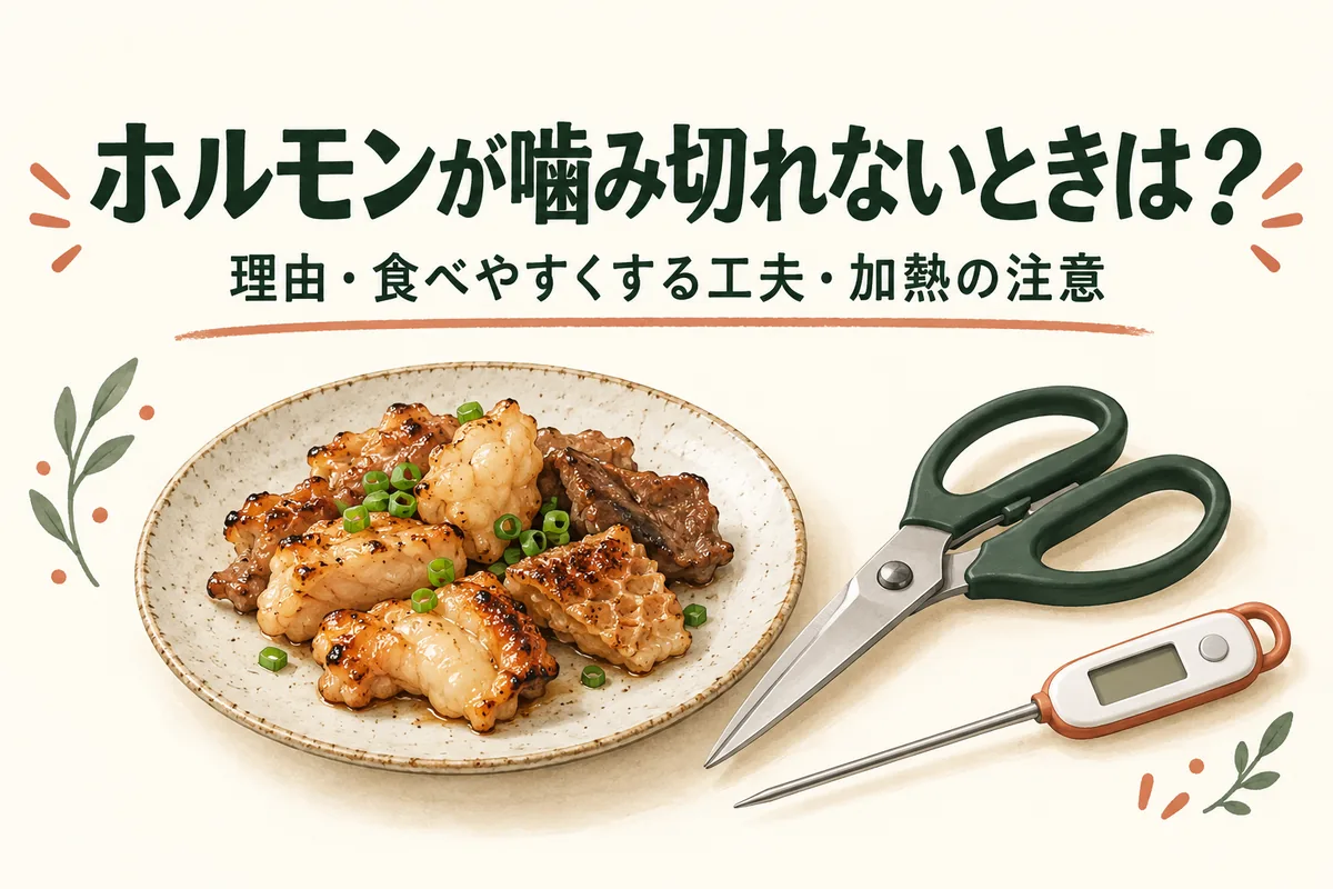 ホルモンが噛み切れない理由は？飲み込めないときの対処と加熱の注意