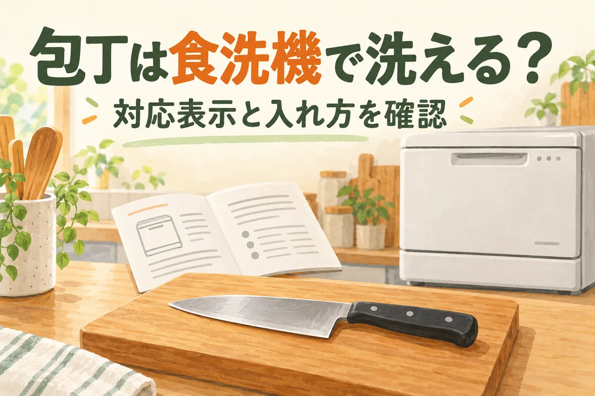包丁は食洗機で洗える？ステンレス・対応表示・入れ方の確認ポイント