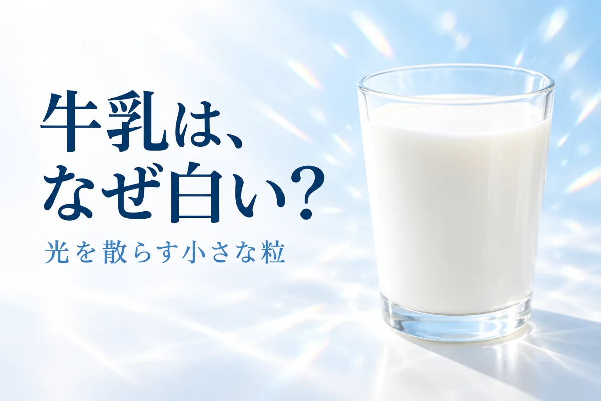 牛乳が白いのはなぜ?脂肪とたんぱく質が光を散らす仕組み