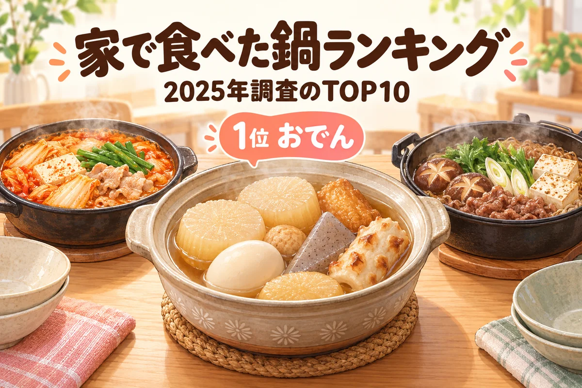 鍋料理ランキングTOP10｜家で食べた鍋1位は？2025年調査