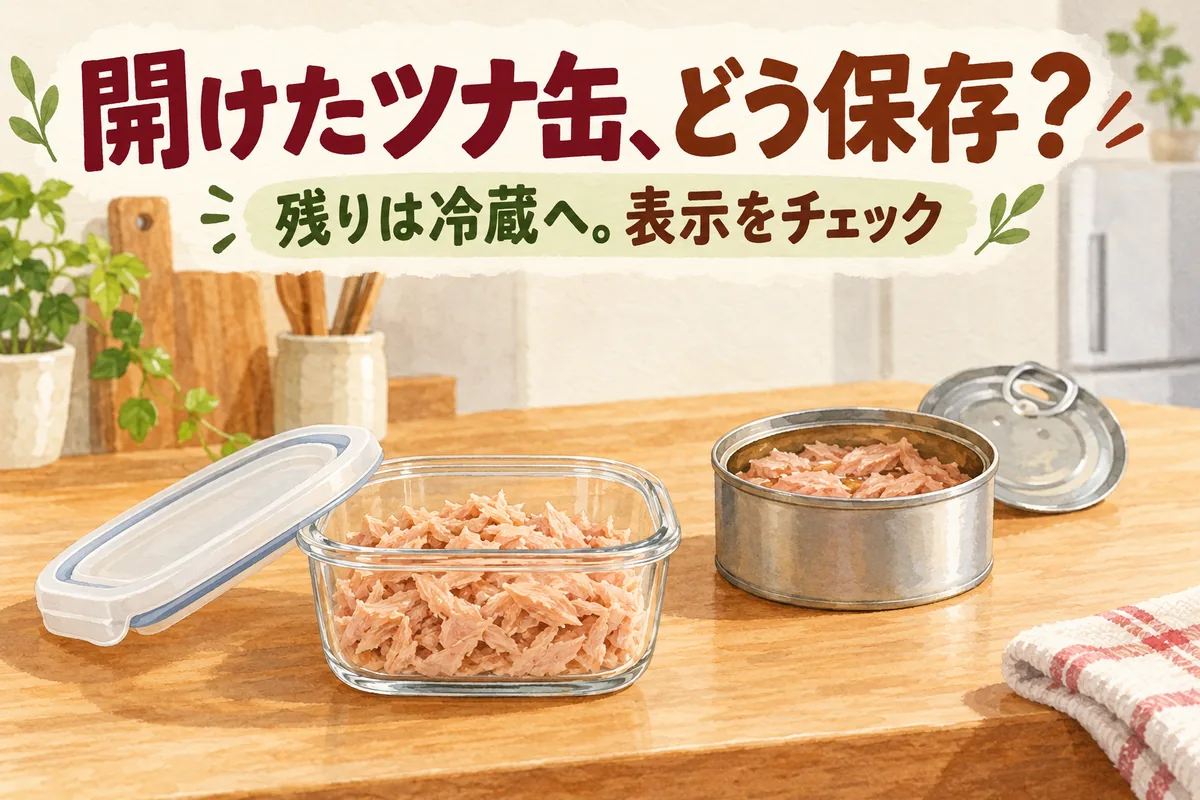 ツナ缶は開封後何日もつ？冷蔵保存と残りを使い切る目安